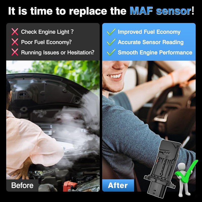 TOP-MAX Mass Air Flow Sensor MAF Meter Replacement for Nissan Altima 13-16| Sentra 13-15| Pathfinder 14-15| Infiniti M35h 12-13| Q50 14-18|Q70 14-18| QX60 14-17, OE#22680-1MG0A - Image 4